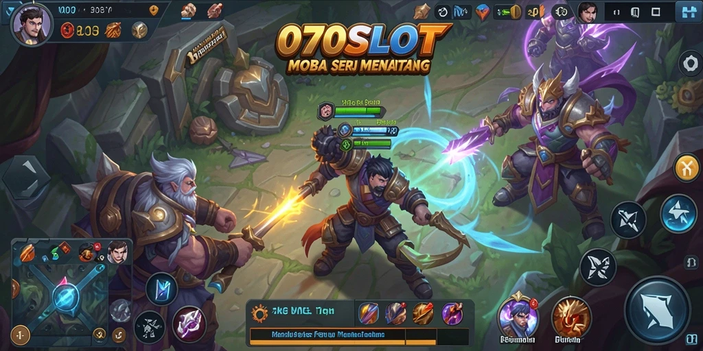 Tampilan gameplay seru dalam pertarungan tim di 070SLOT.
