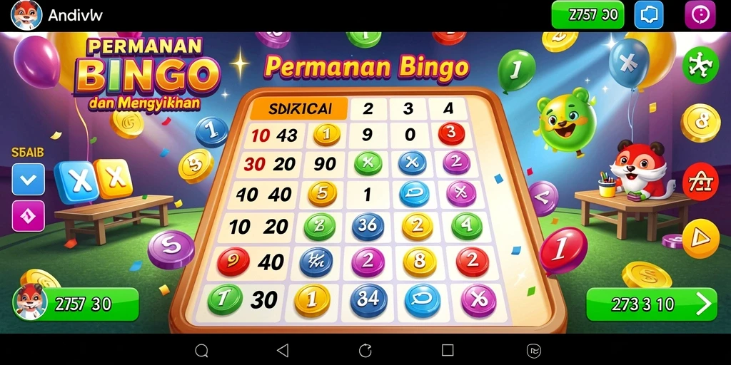 Tampilan menarik dari gameplay Bingo di 2757.
