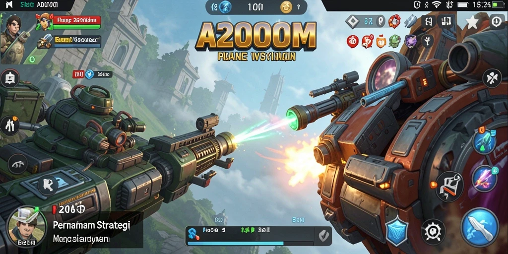 Tampilan gameplay menarik dari A200M yang penuh strategi.