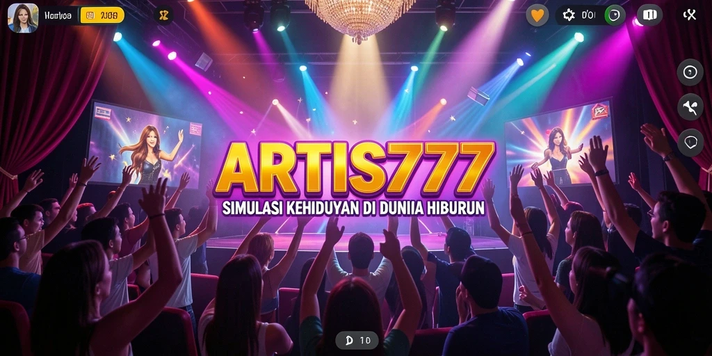 Tampilan gameplay menarik dari ARTIS777 yang menunjukkan simulasi kehidupan artis.
