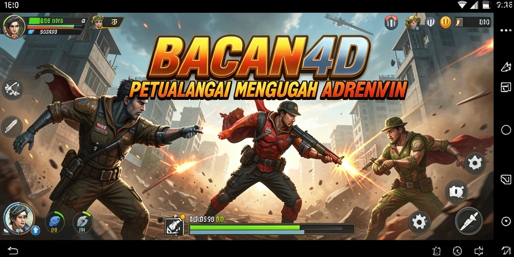 Tampilan gameplay menegangkan di BACAN4D dengan aksi yang cepat.