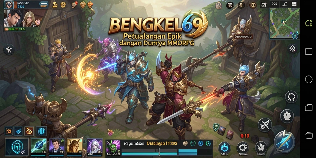 Gameplay seru dalam BENGKEL69 yang menampilkan pertarungan epik.