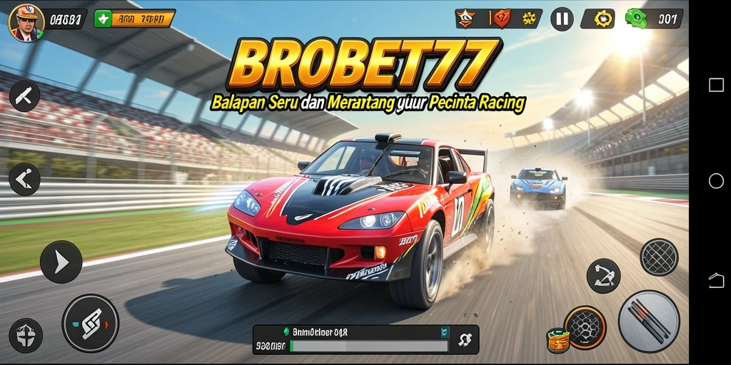 Tampilan aksi balapan seru dari BROBET77 dengan grafis yang memukau.