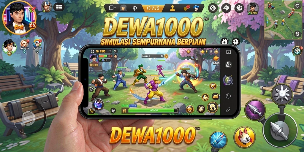 Tampilan gameplay DEWA1000 yang menarik dan realistis.