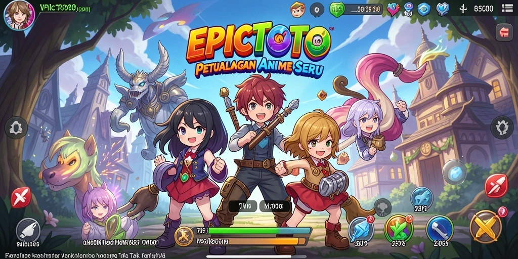 Tampilan gameplay EPICTOTO yang mengesankan dengan aksi seru.