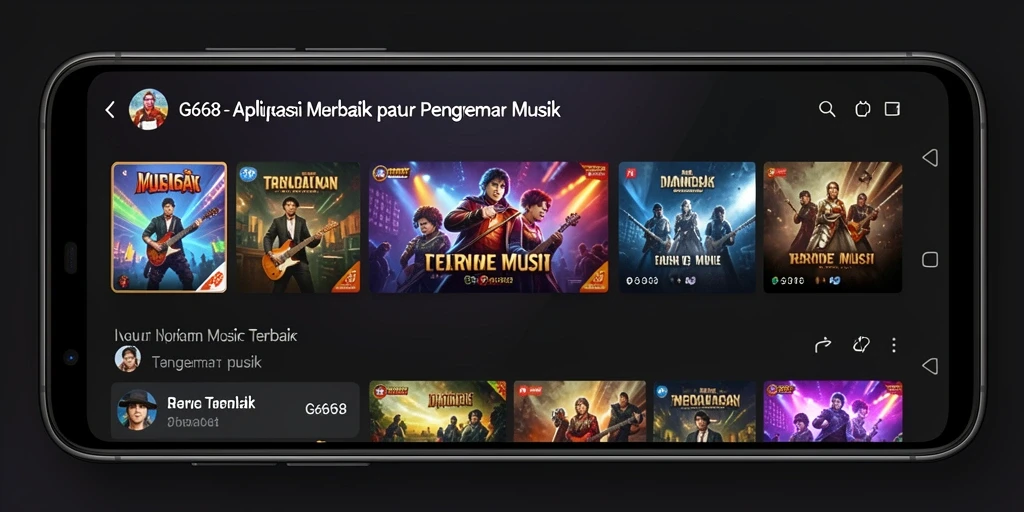 Tampilan gameplay G668 menampilkan pengalaman musik yang interaktif dan menyenangkan.