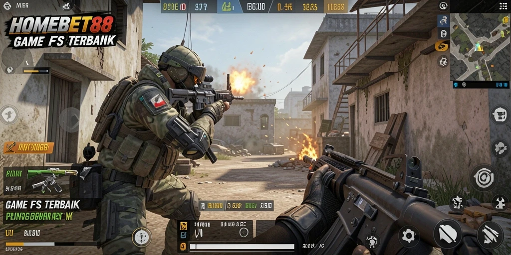 Tampilan gameplay intens dan grafis memukau dalam HOMEBET88.