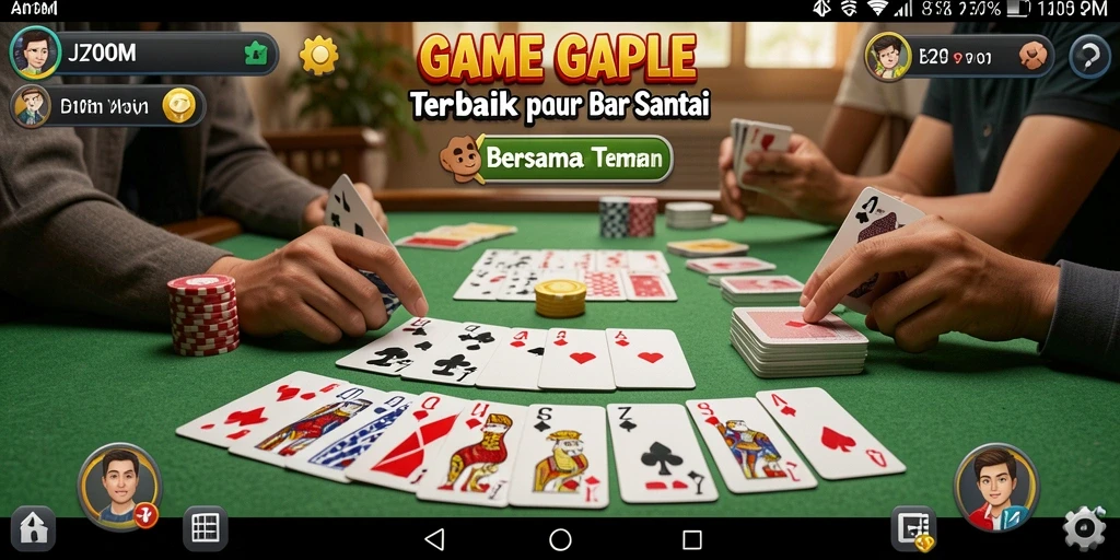 Tangkap momen seru gameplay Gaple di J200M dengan teman-teman.