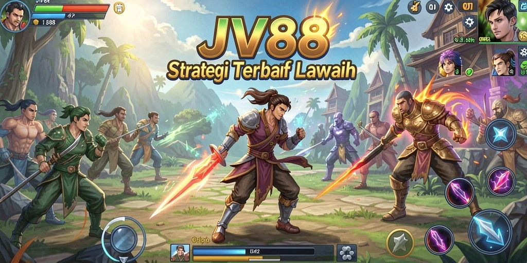 Tampilan gameplay JV88 yang menarik dan dinamis.