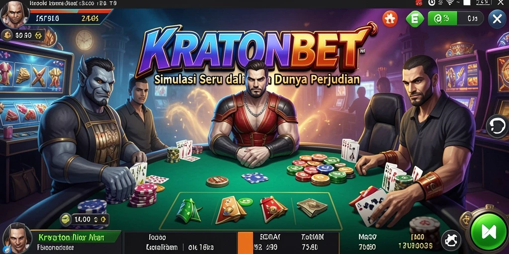 Tampilan gameplay <strong>KRATONBET</strong> yang menakjubkan dan realistis.