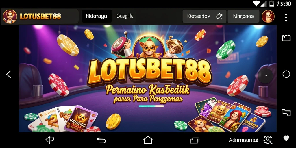 Tampilan antarmuka menarik dari gameplay LOTUSBET88.