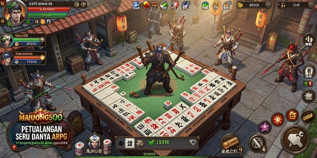 Screenshot gameplay MAHJONG500 yang menunjukkan aksi seru dalam ARPG.