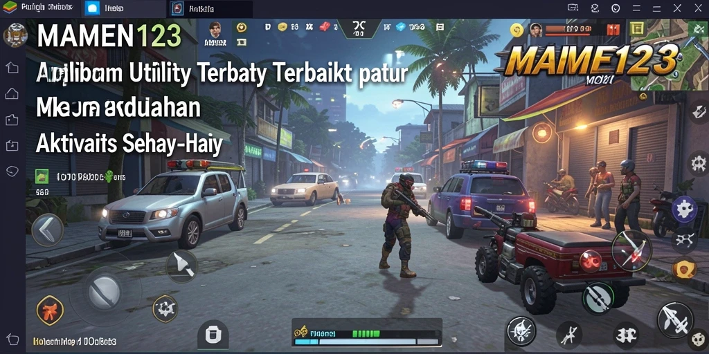 Tampilan antarmuka MAMEN123 yang mudah digunakan dan efisien.