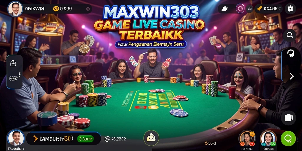 Tampilan gameplay Live Casino di MAXWIN303 yang menegangkan dan interaktif.