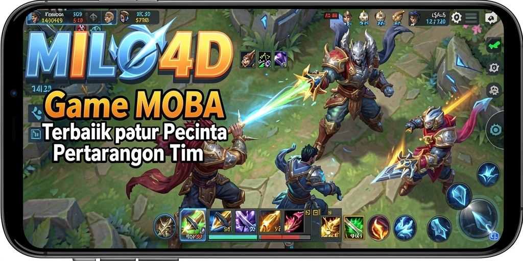 Tampilan gameplay seru dari MILO4D dengan pertarungan tim yang intens.
