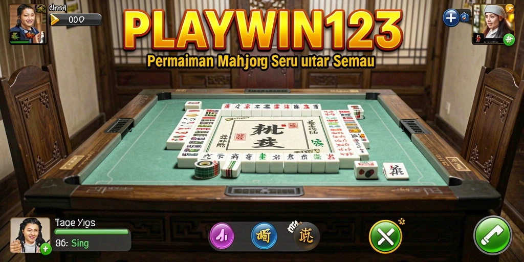 Screenshot gameplay yang menunjukkan aksi seru permainan Mahjong di PLAYWIN123.