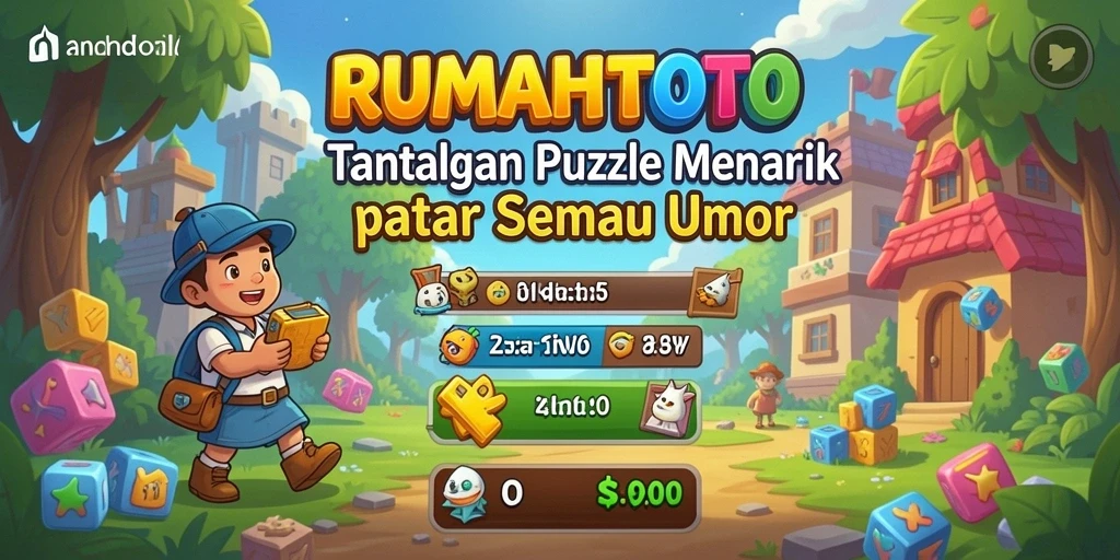 Tampilan gameplay RUMAHTOTO yang menampilkan tantangan Puzzle menarik.