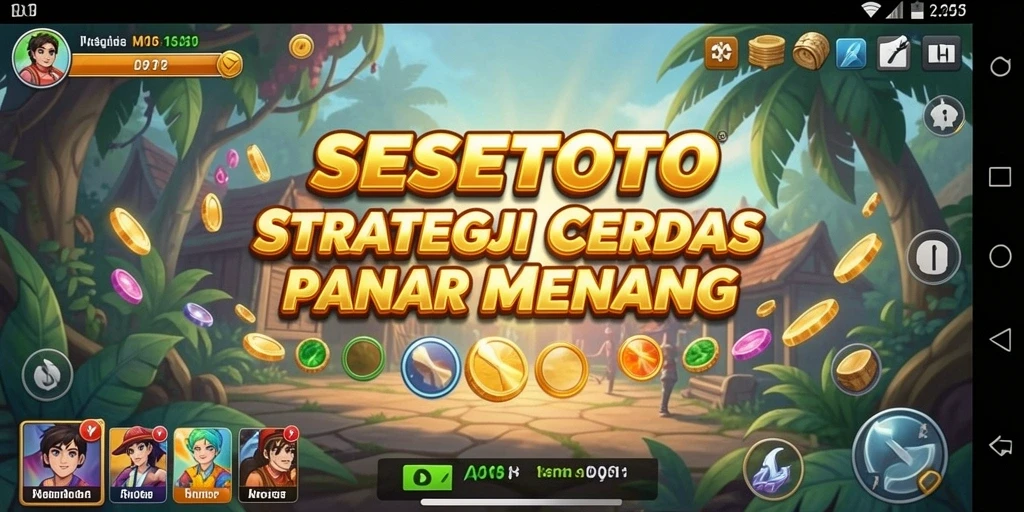 Tampilan gameplay SESETOTO yang penuh strategi dan taktik.