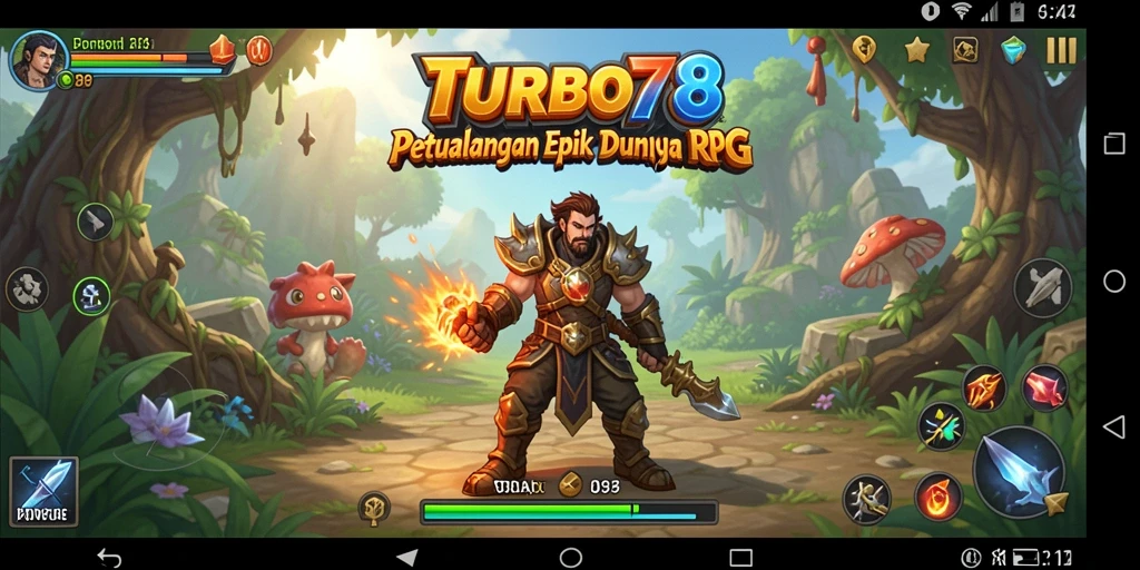Tampilan gameplay epic dalam petualangan RPG yang seru.