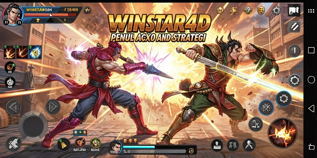 Gameplay seru dalam WINSTAR4D dengan aksi pertarungan yang mendebarkan.