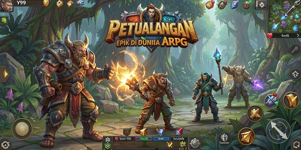 Tampilan gameplay seru dengan grafis luar biasa di Y89.
